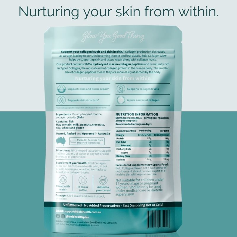 Collagen Glow | 100% Hydrolysed Marine Collagen Peptides